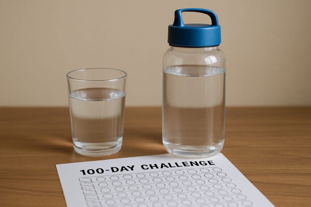 100-Day Hydration Habit: Drink More Water Every Day