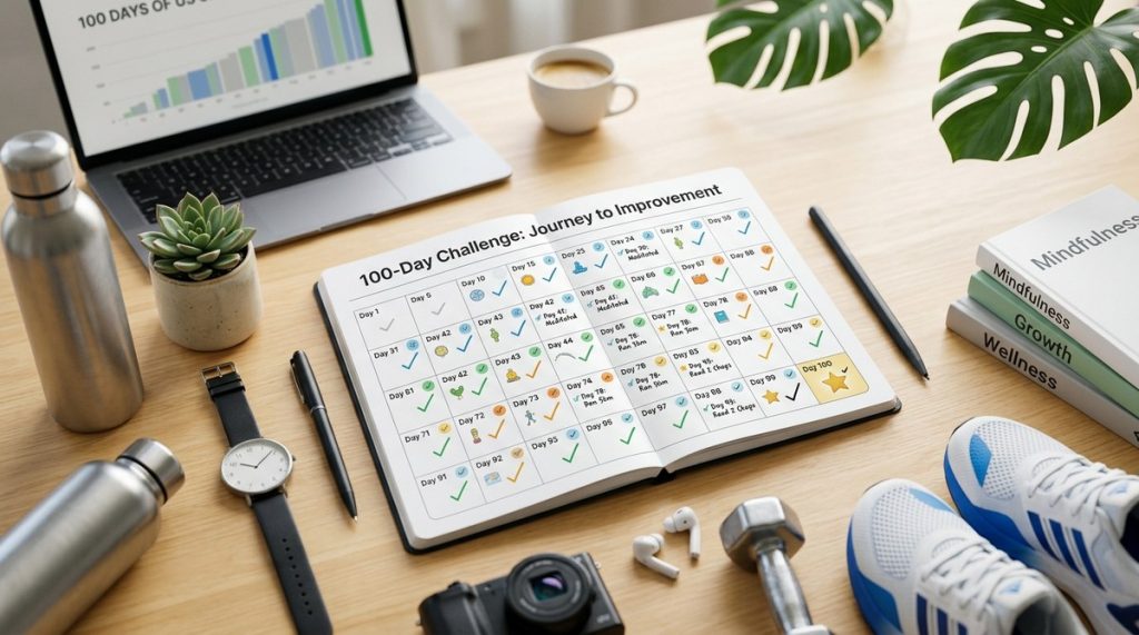 100-Day Challenge Ideas to Improve Your Life